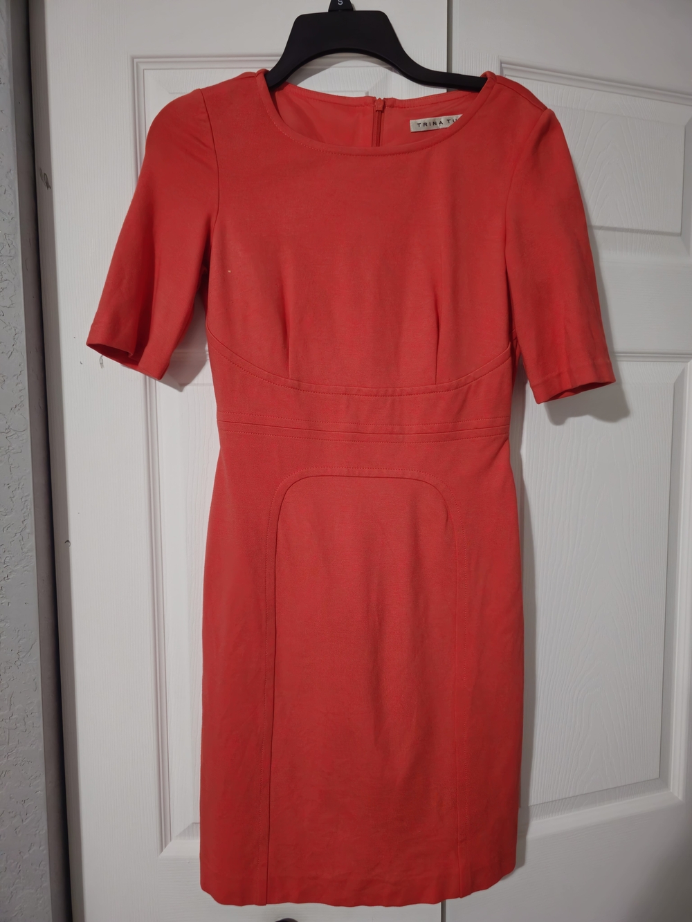 Trina Turk Orange Midi Dress